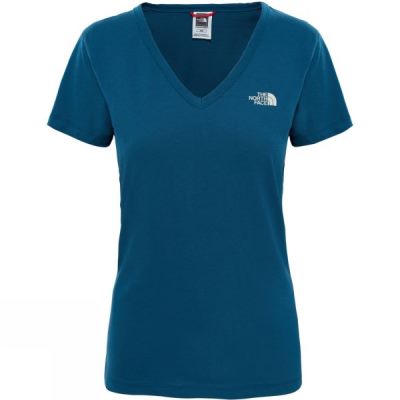 Playeras The North Face Manga Corta Simple Dome Mujer Verde Oscuro - Chile ODX895260